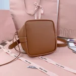 MiuMiu 皮革水桶袋-5BE089：圖片 6