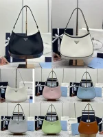 Prada Cleo 1BC499 小號黑色皮革單肩包：圖片 2