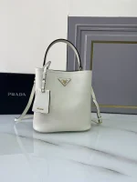 Prada Panier 1BA212 小號棕色皮革托特包：圖片 4
