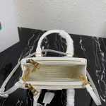 Prada Galleria 1BA906 小號黑色漆皮手提包：圖片 9