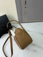 高仿包Prada Eleg 1BA451 小號灰色皮革手提包：圖片 5