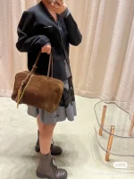 MiuMiu 麂皮Beau手袋包包-5BB117：圖片 4