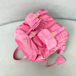 Prada ReNylon 1BZ677 中號黑色尼龍後背包：圖片 6