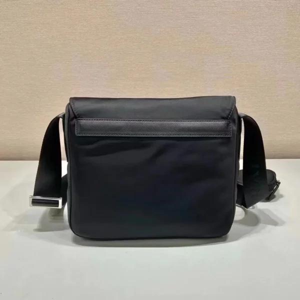 Prada ReNylon 1BD994 中號黑色尼龍單肩包：圖片 5