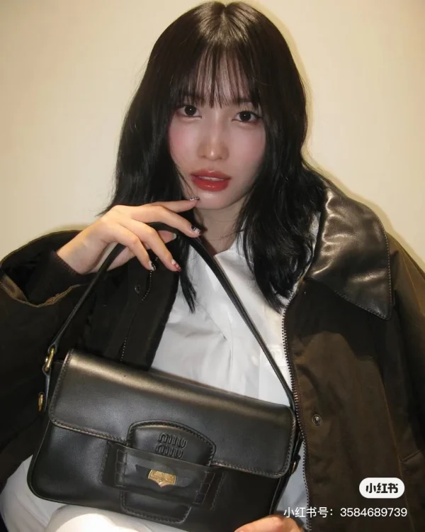 MiuMiu Penny皮革手袋包包-5BD270：圖片 5