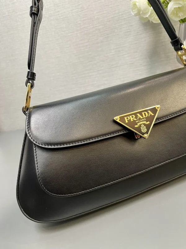 Prada Modern 1BD344 小號黑色皮革肩背包：圖片 7