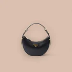 Prada Classic 1BC194 小號黑色皮革肩背包