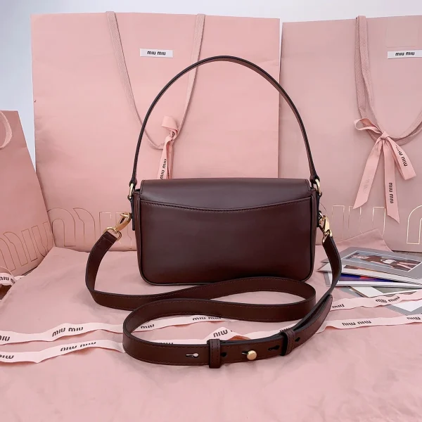MiuMiu Penny皮革手袋包包-5BD270：圖片 4