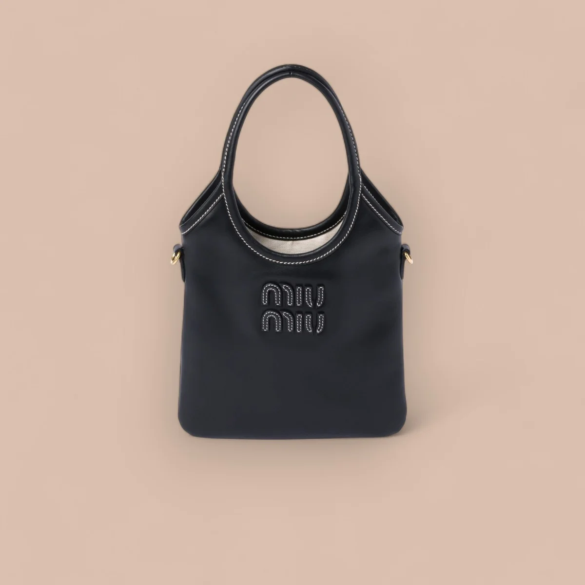 MiuMiu IVY皮革手袋包包-5BA281 1 MiuMiu IVY皮革手袋包包-5BA281