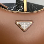 Prada Curve 1BC194 小號白色皮革單肩包：圖片 5