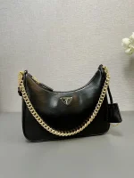 Prada Velvet 1BC204 小號黑色絲絨迷你包：圖片 4
