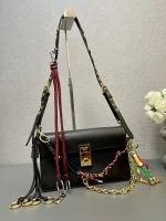 Prada Soft 1BD379 小號黑色皮革單肩包：圖片 10