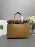 Prada Classic 1BA416 大號白色皮革托特包：圖片 2