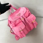 Prada ReNylon 1BZ677 中號黑色尼龍後背包：圖片 3