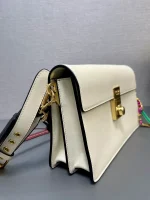 Prada Soft 1BD379 小號黑色皮革肩背包：圖片 13