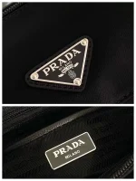 Prada ReNylon 1BD994 中號黑色尼龍單肩包：圖片 9