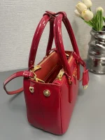 Prada Galleria 1BA906 小號桃紅色漆皮托特包：圖片 4