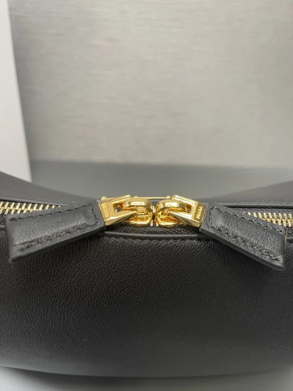 Prada Enamel 1BA444 中號黑色皮革手提包：圖片 9