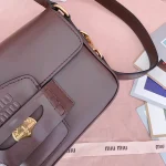 MiuMiu Penny皮革手袋包包-5BD270：圖片 7