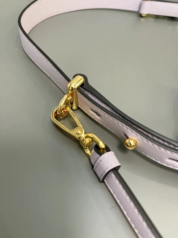 Prada Nappa 1BC194 小號米白皮革單肩包：圖片 8