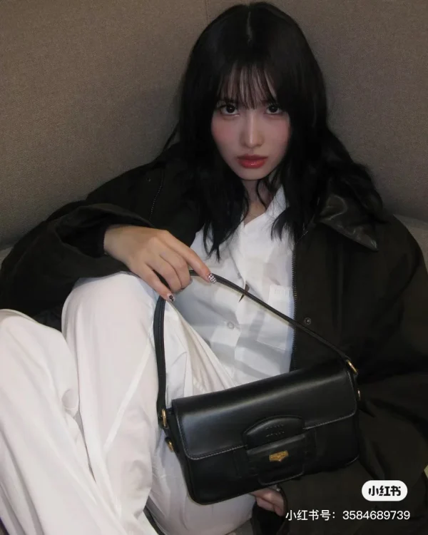 MiuMiu Penny皮革手袋包包-5BD270：圖片 6