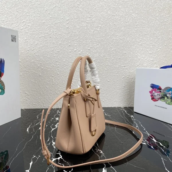 Prada Galleria 1BA906 小號粉色皮革手提包：圖片 5