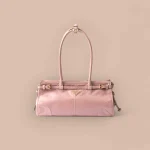 Prada Geometric 1BA426 中號白色皮革托特包