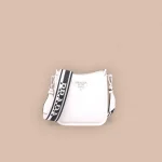 Prada Triangle 1BH191 小號黑色皮革單肩包