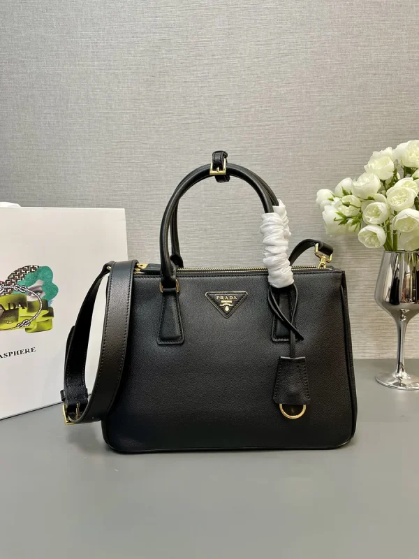 Prada Galleria 1BA863 中號黑色皮革單肩包：圖片 2