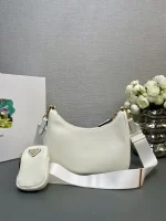 Prada Re-Ed 1BH204 小號粉色尼龍單肩包：圖片 3