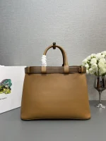 Prada Classic 1BA416 大號白色皮革托特包：圖片 3