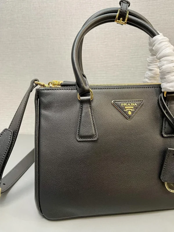 Prada Galleria 1BA863 中號黑色皮革單肩包：圖片 6