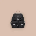 Prada ReNylon 1BZ677 中號黑色尼龍後背包