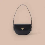 Prada Classic 1BD365 小號黑色皮革單肩包
