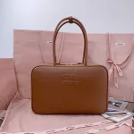 MiuMiu 皮革Beau手袋包包-5BB117：圖片 2