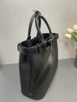 Prada Napa 1BA416 中號黑色皮革托特包：圖片 6