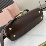 MiuMiu FROMTHERUNWAYAveure納帕皮革手挽手袋包包-5BB169：圖片 7