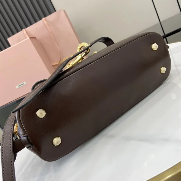 MiuMiu FROMTHERUNWAYAveure納帕皮革手挽手袋包包-5BB169：圖片 7