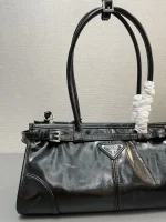 Prada Geom 1BA426 中號米色皮革托特包：圖片 5