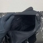 Prada Re-Nylon 1BD953 中號黑色尼龍單肩包：圖片 9
