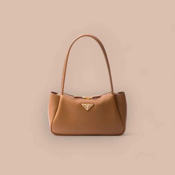 Prada Classic 1BA444 中號黑色皮革手提包