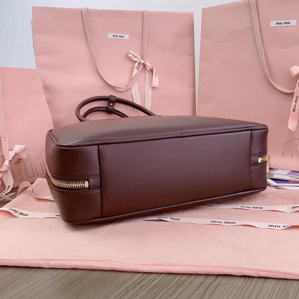 MiuMiu 皮革Beau手袋包包-5BB117：圖片 5