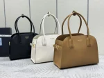 Prada Galleria 1BG538 中號黑色皮革托特包：圖片 2