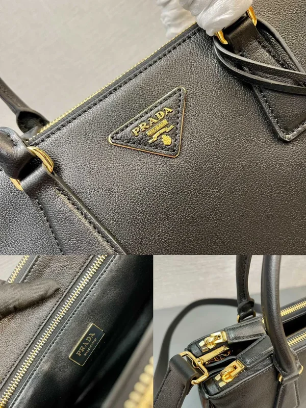 Prada Galleria 1BA863 中號黑色皮革單肩包：圖片 10