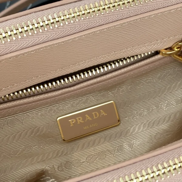 Prada Galleria 1BA906 小號粉色皮革手提包：圖片 11
