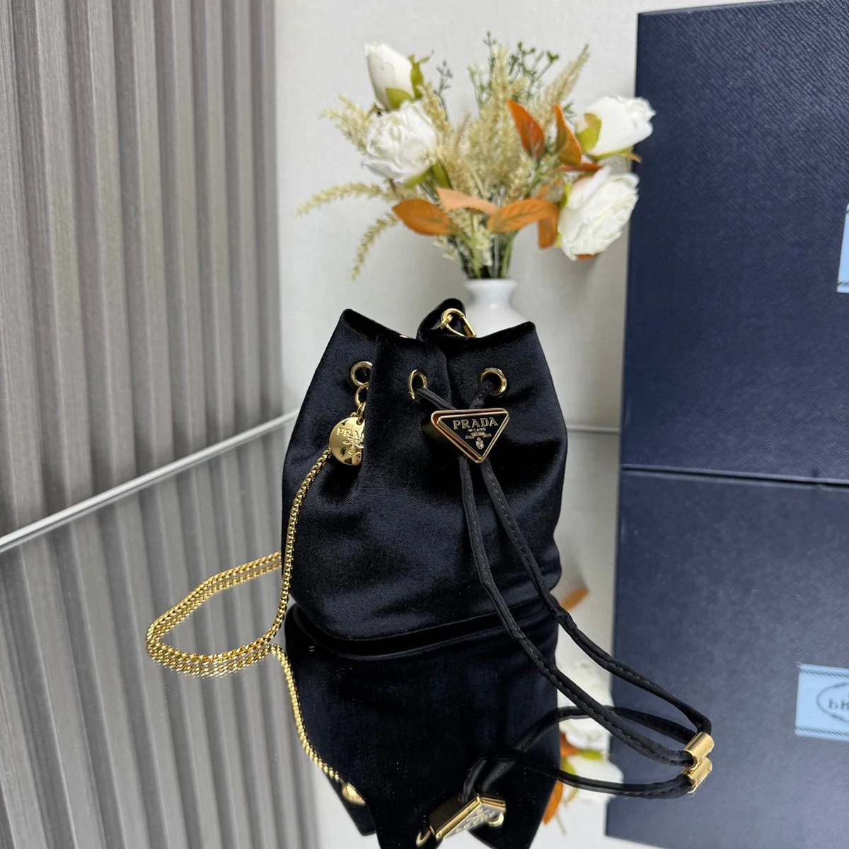Prada 經典 1NR016 小號黑色尼龍肩背包 4 Prada 經典 1NR016 小號黑色尼龍肩背包