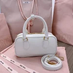 MiuMiu Arcadie皮革手袋包包-5BB142：圖片 10