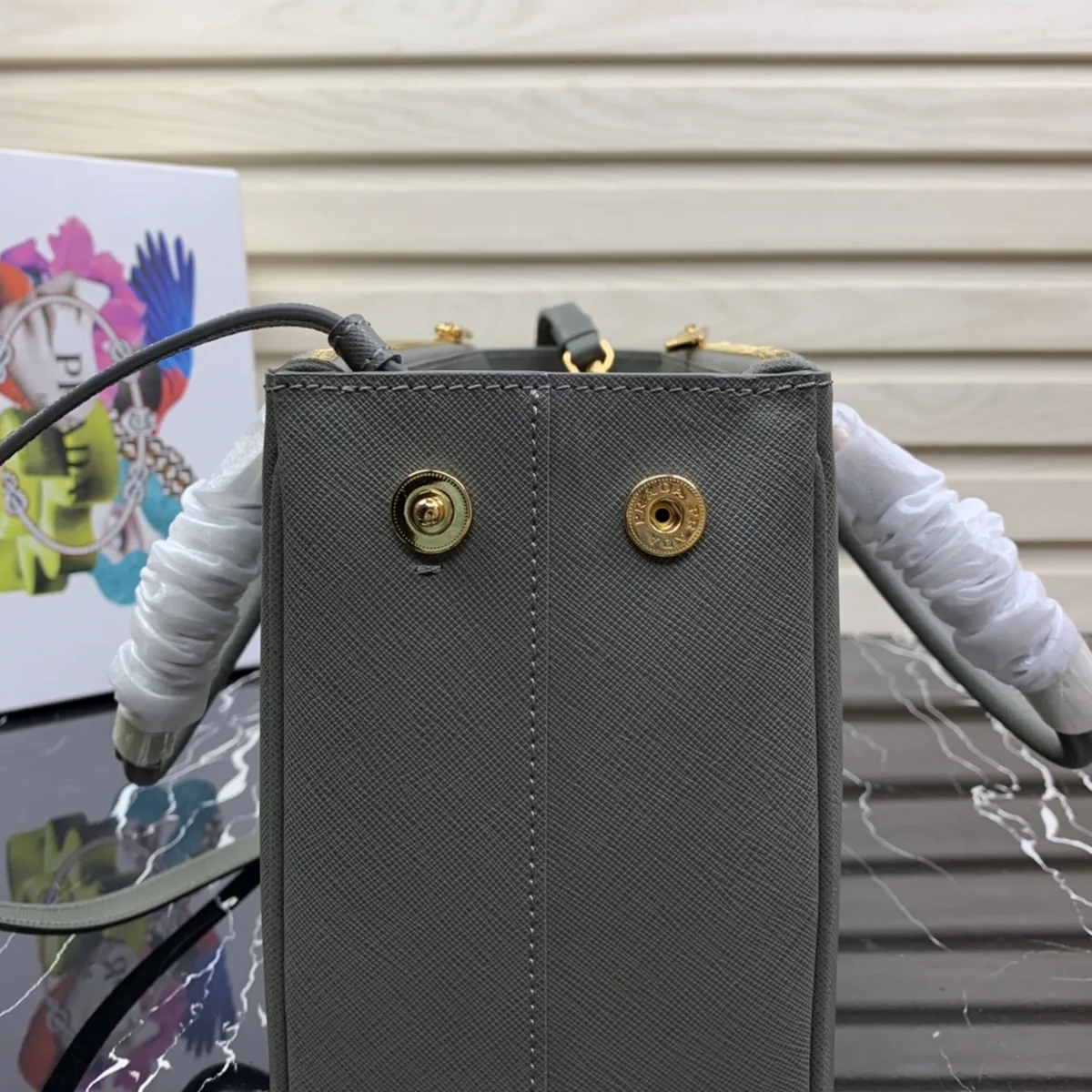 Prada Galleria 1BA863 中號粉色小牛皮托特包 8 Prada Galleria 1BA863 中號粉色小牛皮托特包