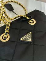Prada Re-Nylon 1BG468 中號黑色尼龍托特包：圖片 7