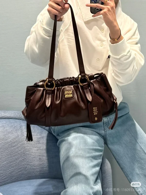 MiuMiu Joie納帕皮革手袋包包-5BG306：圖片 2